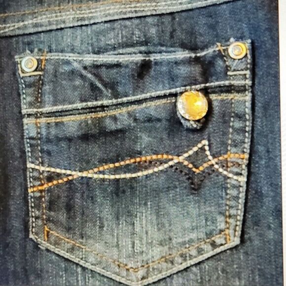 13 IZ PREMIUM DENIM whisker wash BLUE JEAN MINI SKIRT JUNIOR - Picture 6 of 8